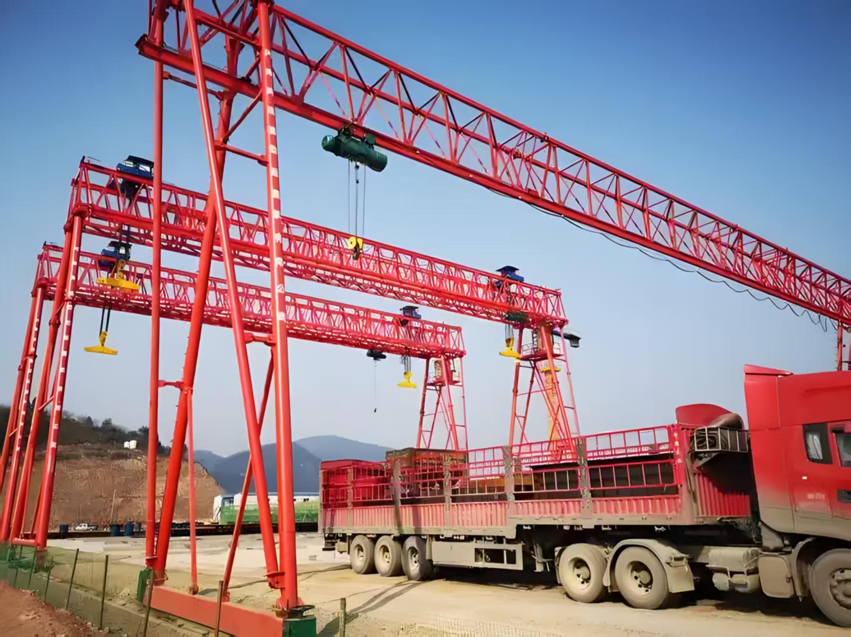 Single beam gantry crane display